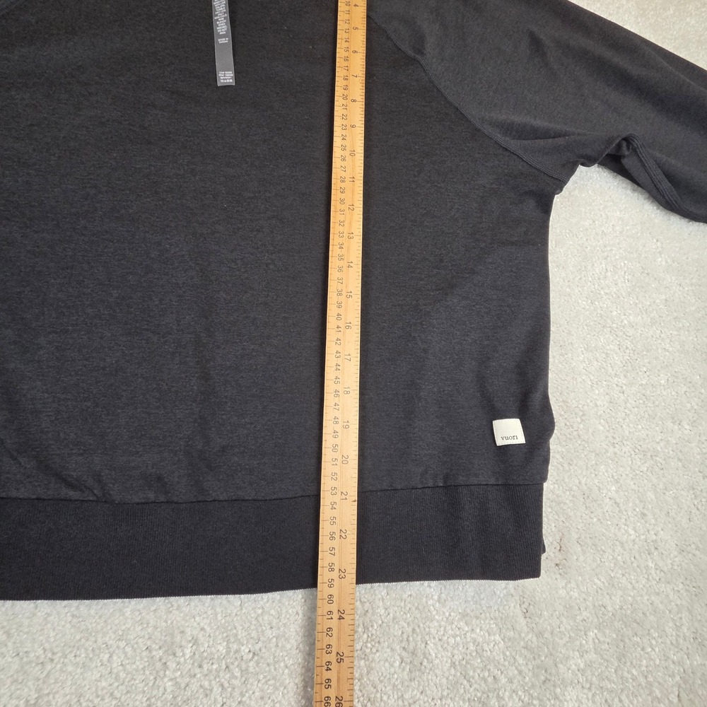 Vuori Long Sleeve Halo Crew VW241 Black Heather Dreamknit Womens XL - Picture 7 of 7